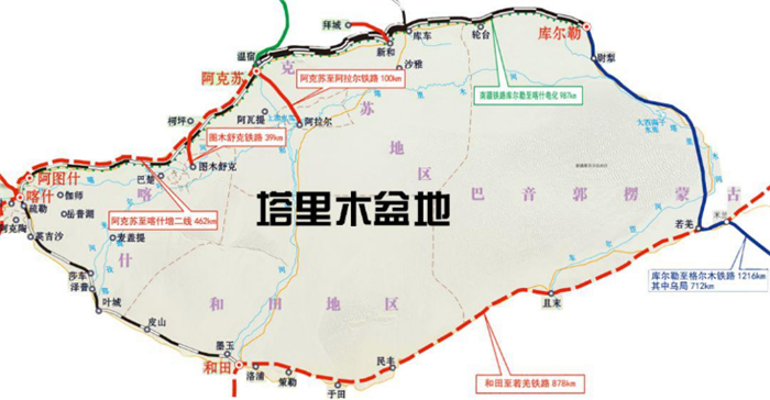 新疆鐵路疆內